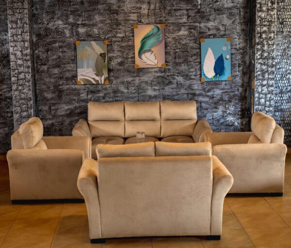 Slim Sofa with Durable Wood Frame