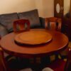 Elegant Circular Wood Dining Table
